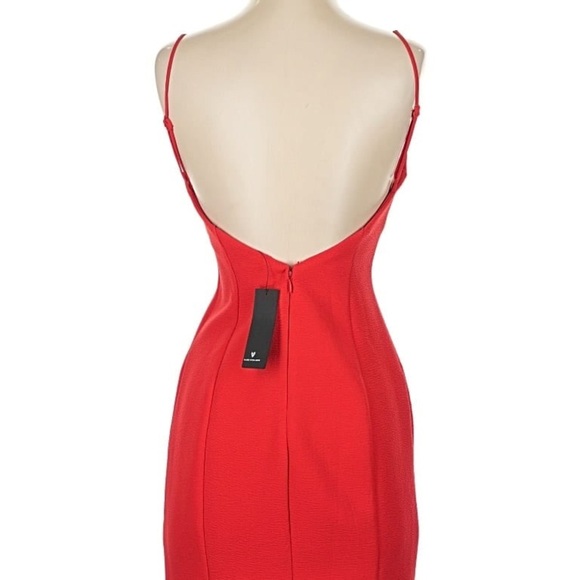 NWT Lulu's Vibrant Red Mini Dress​ - Picture 6 of 9